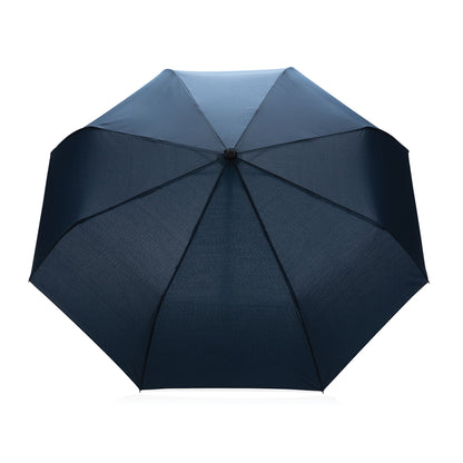 Navy - Back - XD Collection Impact Aware RPET Automatic Folding Umbrella