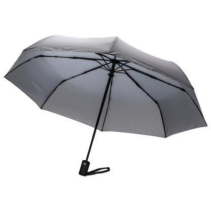 Anthracite - Front - XD Collection Impact Aware RPET Automatic Folding Umbrella