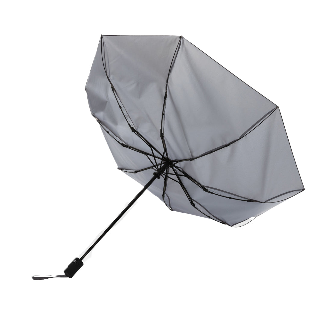 Anthracite - Side - XD Collection Impact Aware RPET Automatic Folding Umbrella