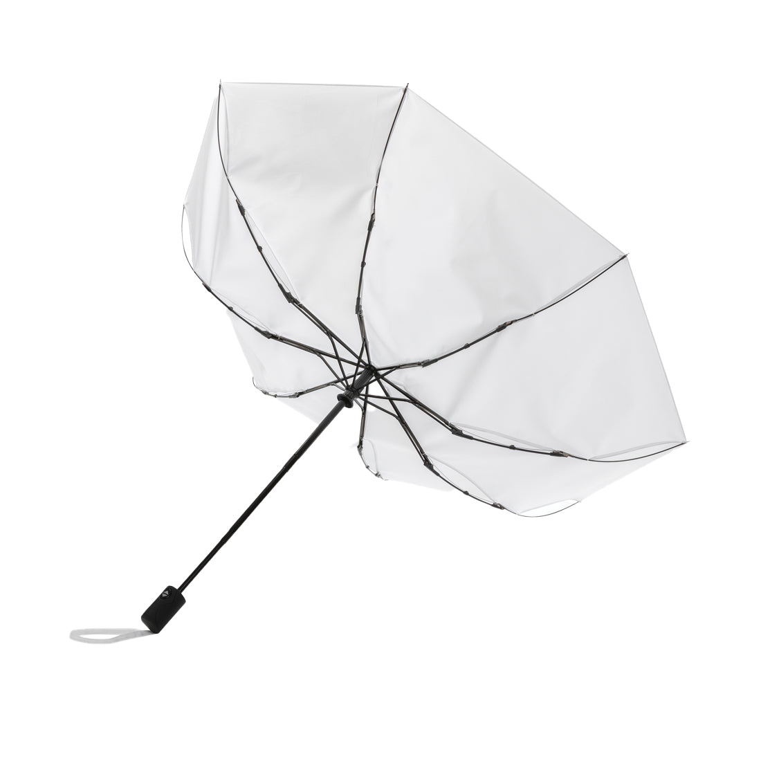 White - Side - XD Collection Impact Aware RPET Automatic Folding Umbrella