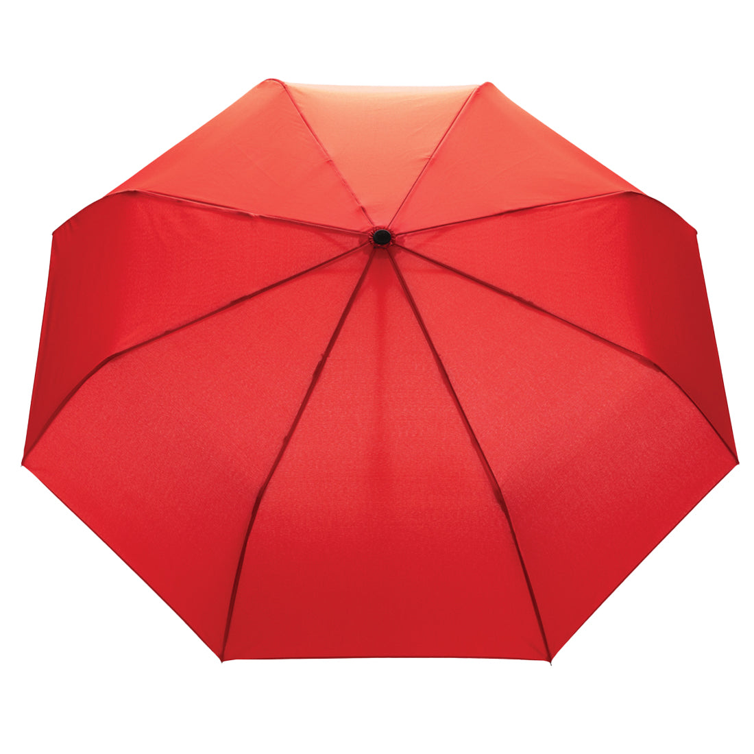 Red - Front - XD Collection Impact Aware RPET Automatic Folding Umbrella