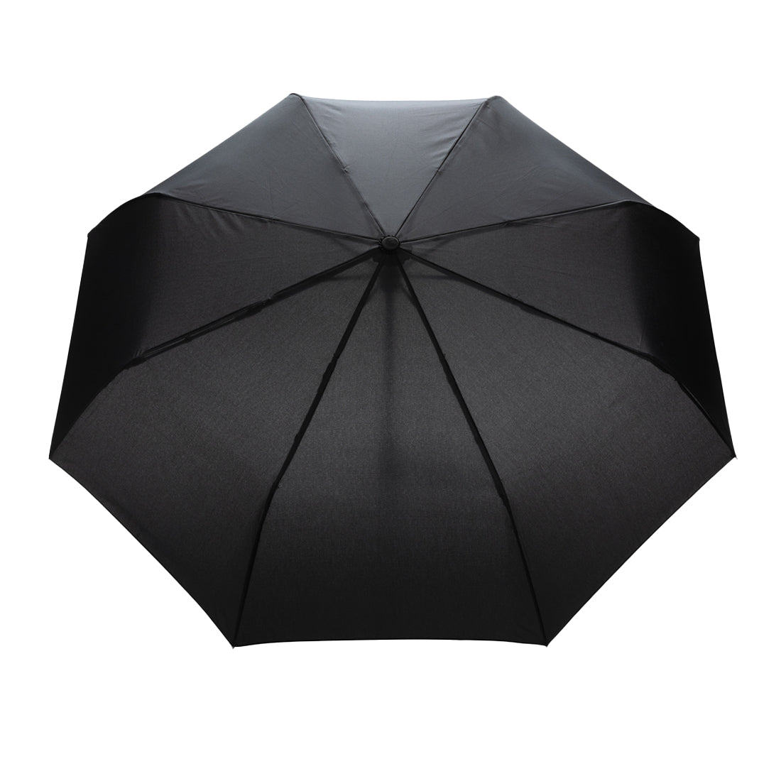 Black - Back - XD Collection Impact Aware RPET Automatic Folding Umbrella