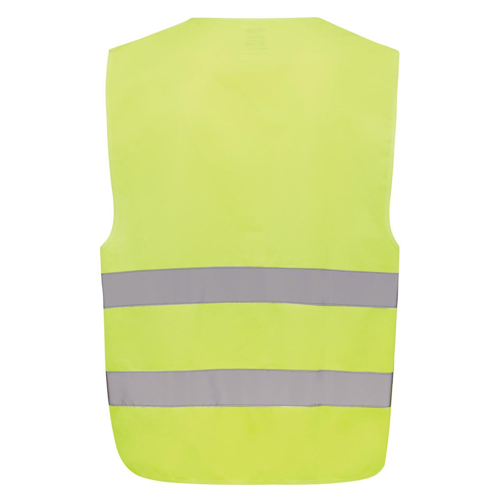Yellow - Back - XD Collection Unisex Adult RPET High-Vis Safety Vest