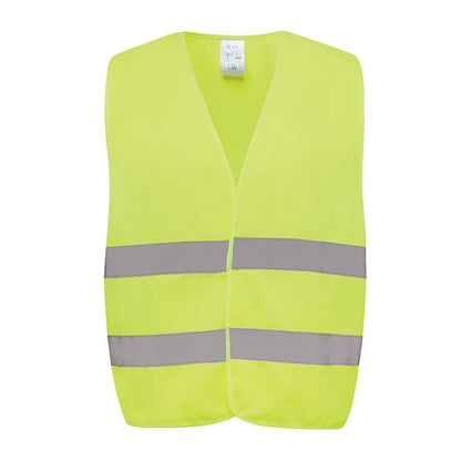 Yellow - Front - XD Collection Unisex Adult RPET High-Vis Safety Vest