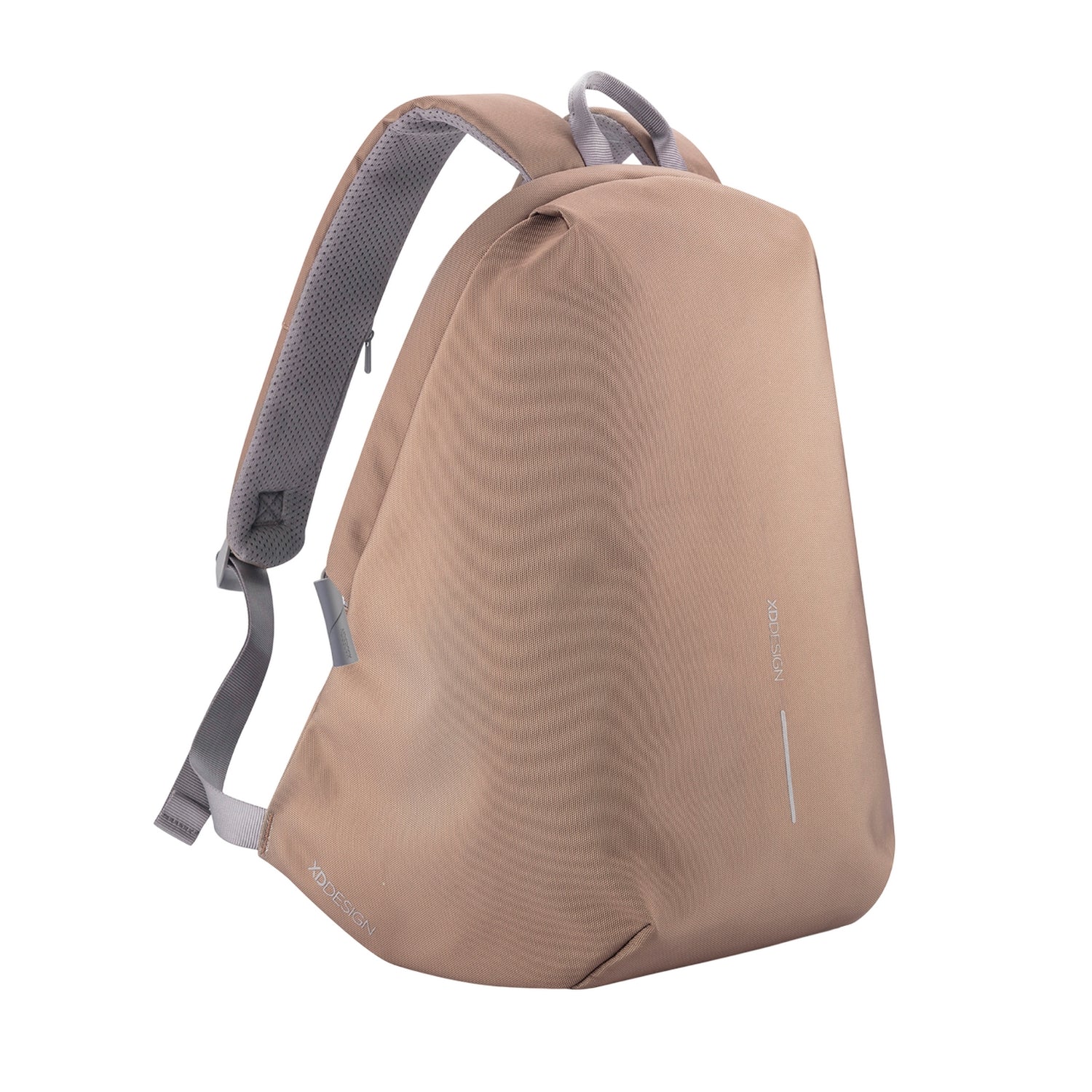 Khaki - Side - XD Design Bobby Soft Anti-Theft Backpack