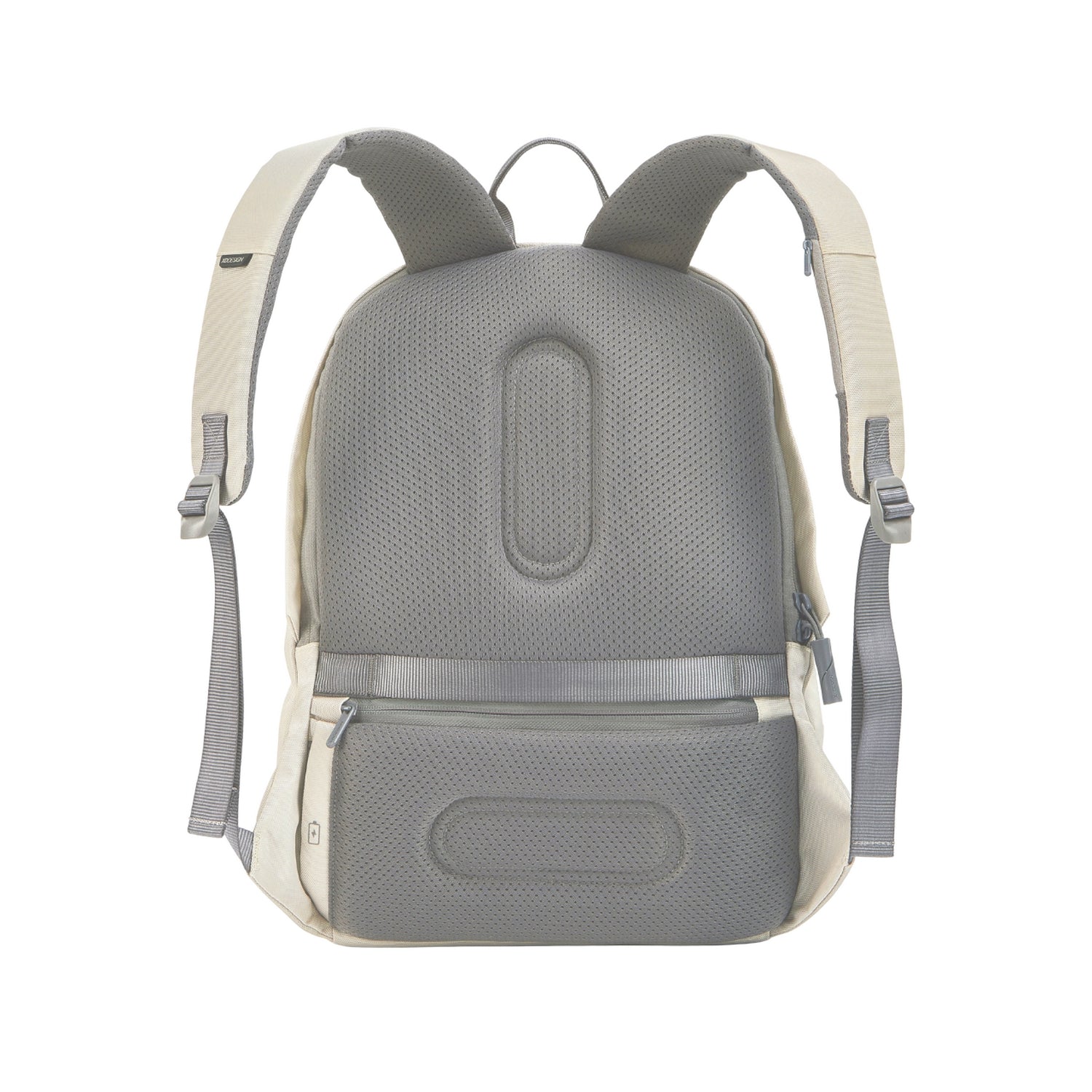 Beige - Back - XD Design Bobby Soft Anti-Theft Backpack