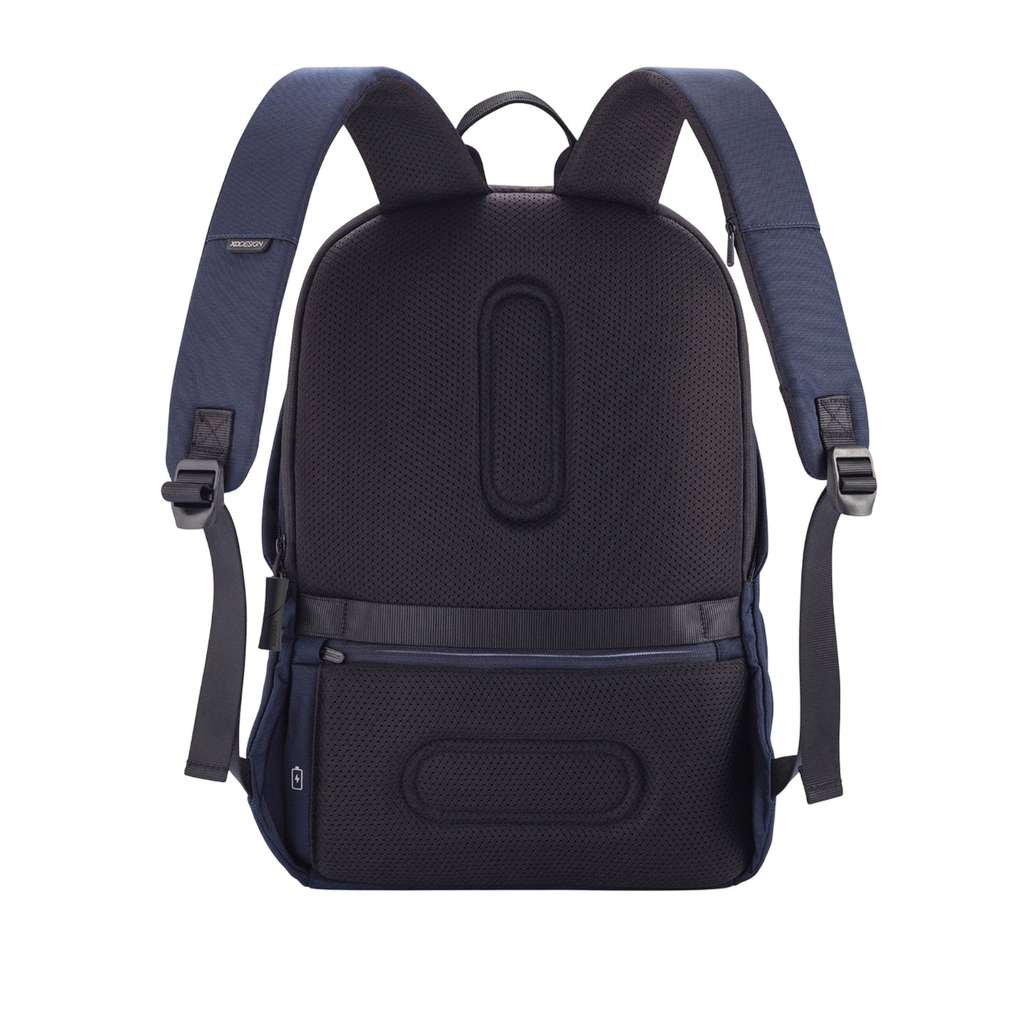 Navy - Back - XD Design Bobby Soft Anti-Theft Backpack