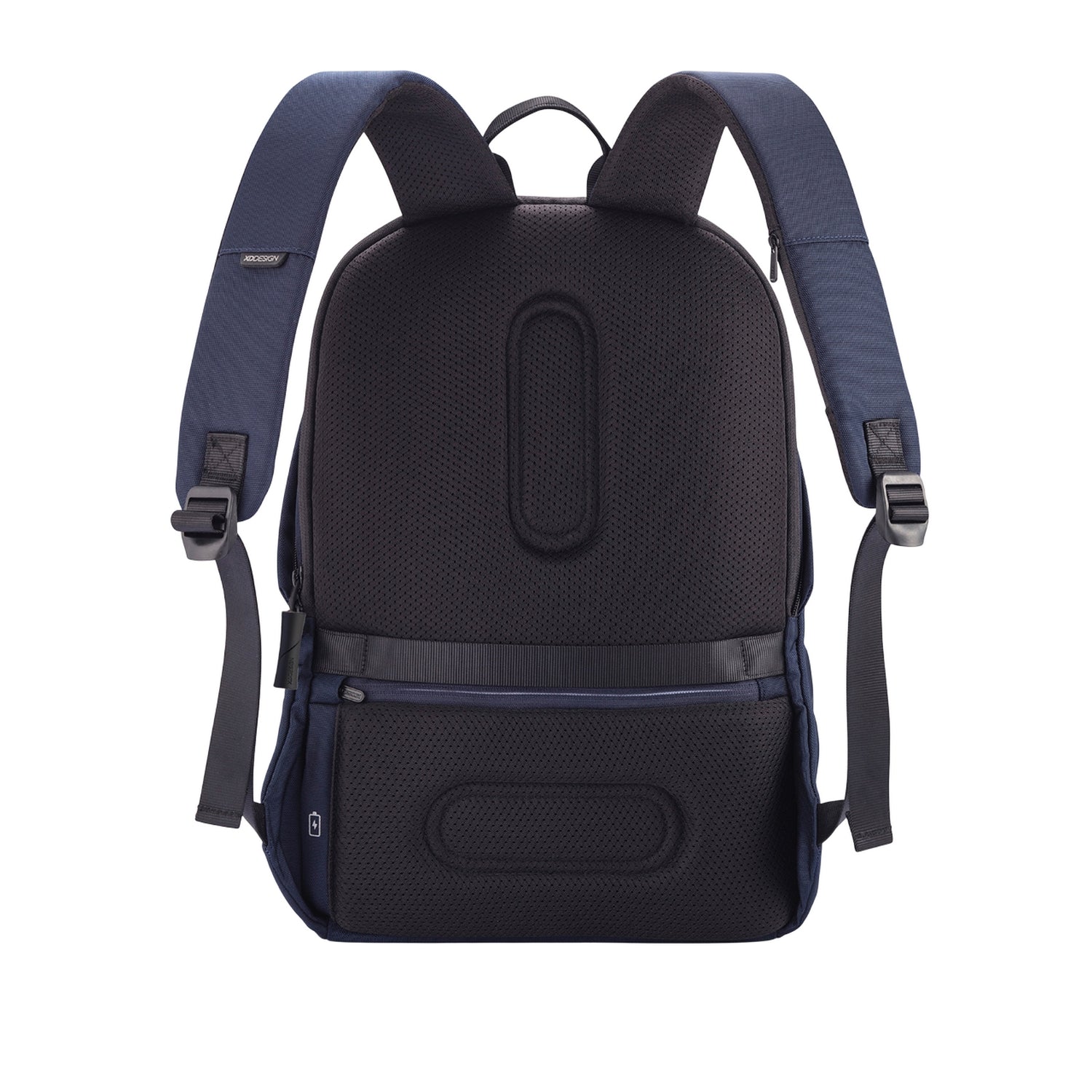 Navy - Back - XD Design Bobby Soft Anti-Theft Backpack