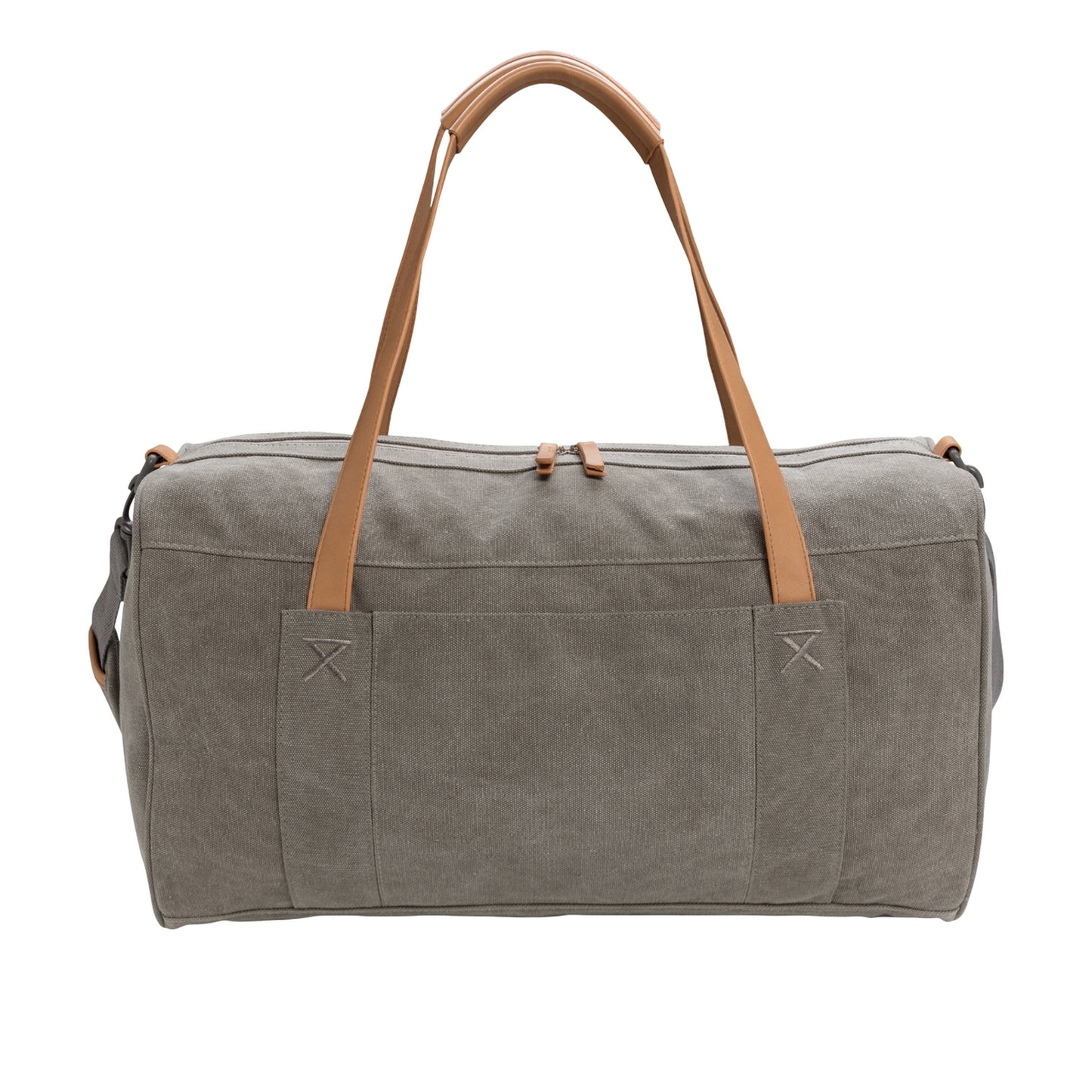 Grey - Back - XD Collection Canvas Weekend Bag