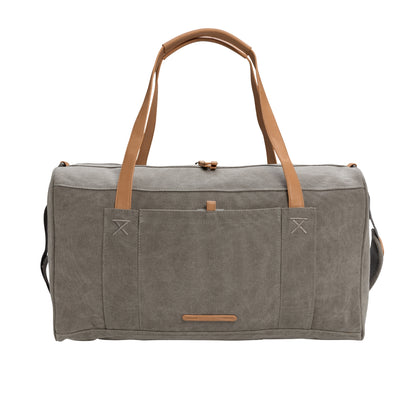 Grey - Front - XD Collection Canvas Weekend Bag