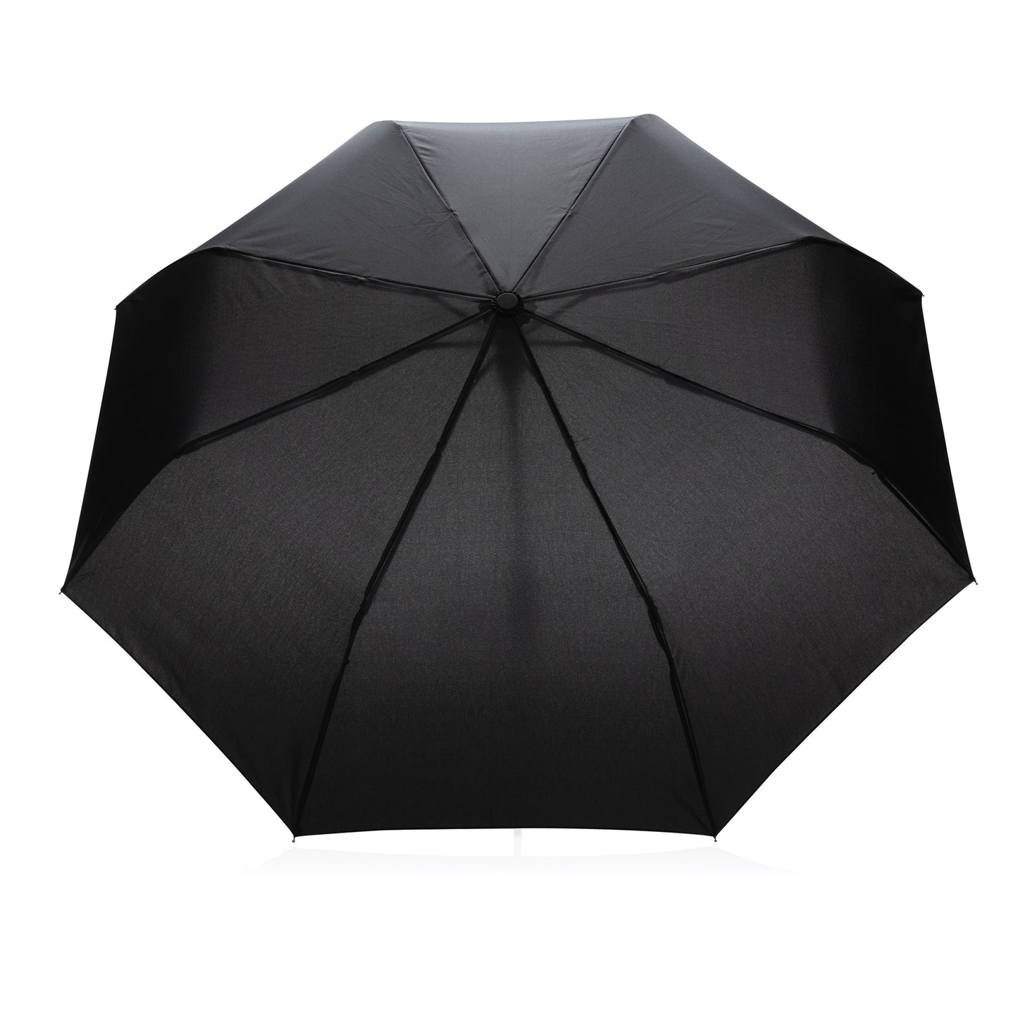 Black - Back - XD Collection Impact Aware RPET Automatic Folding Umbrella