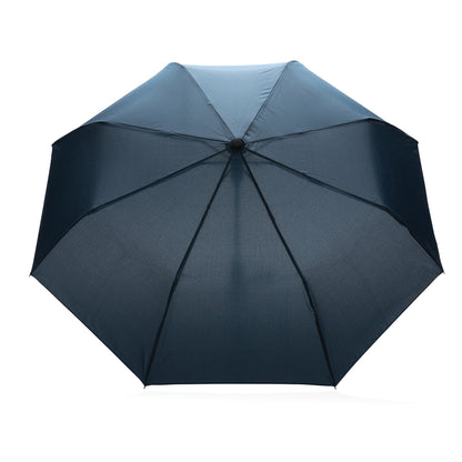 Navy - Back - XD Collection Impact Aware RPET Automatic Folding Umbrella
