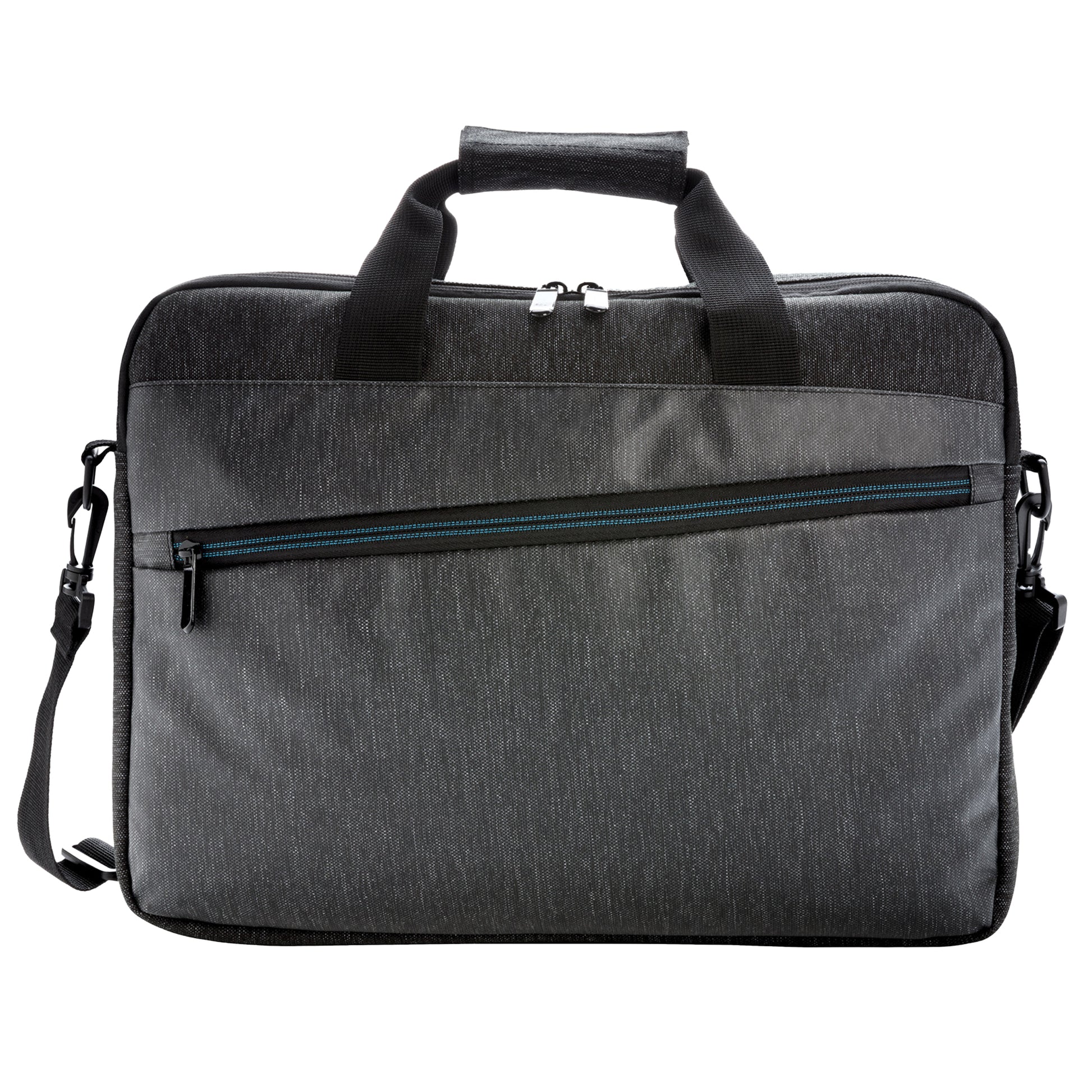 Black - Front - XD Collection PVC Free Laptop Bag