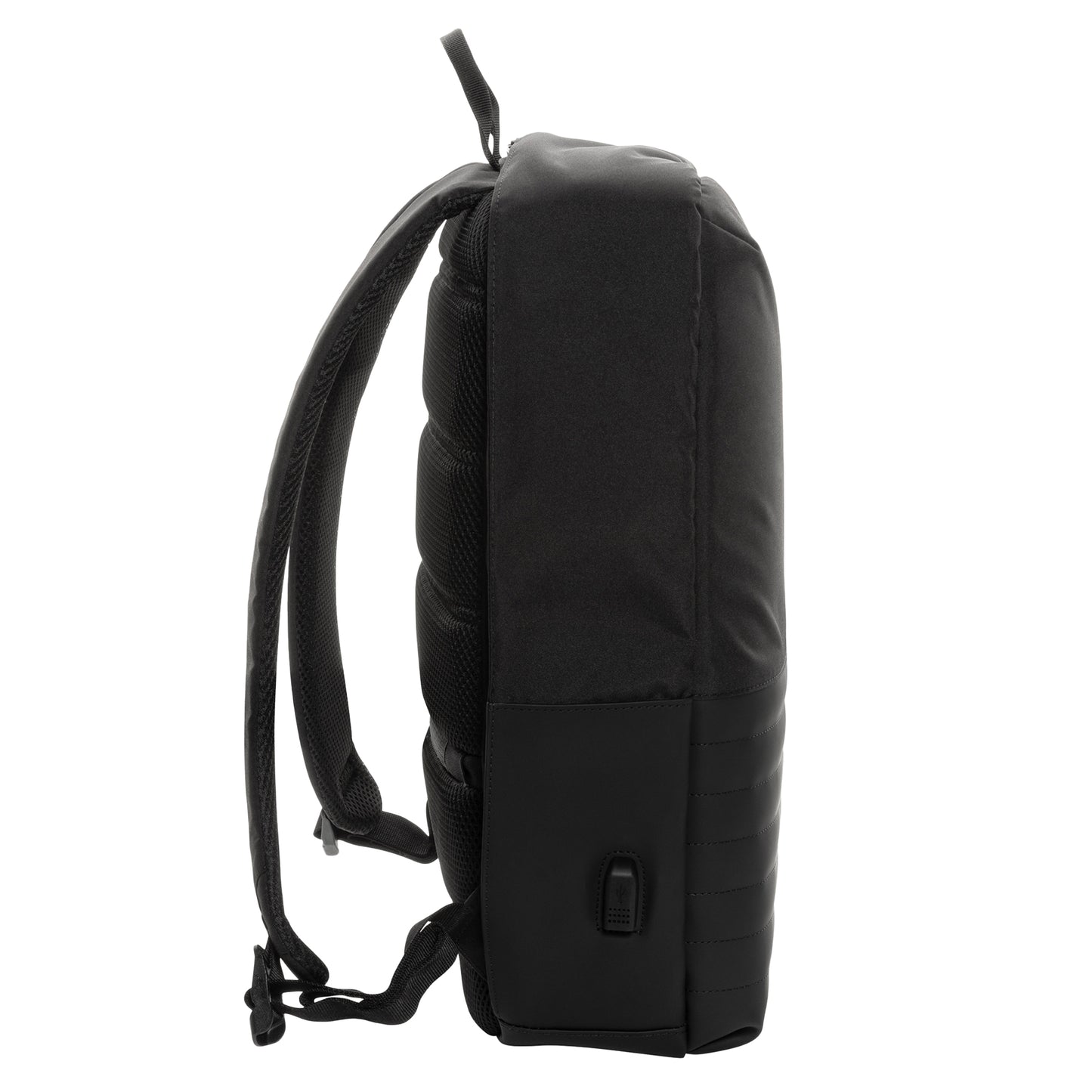 Black - Side - Swiss Peak Aware RFID Anti-Theft 11L Laptop Backpack