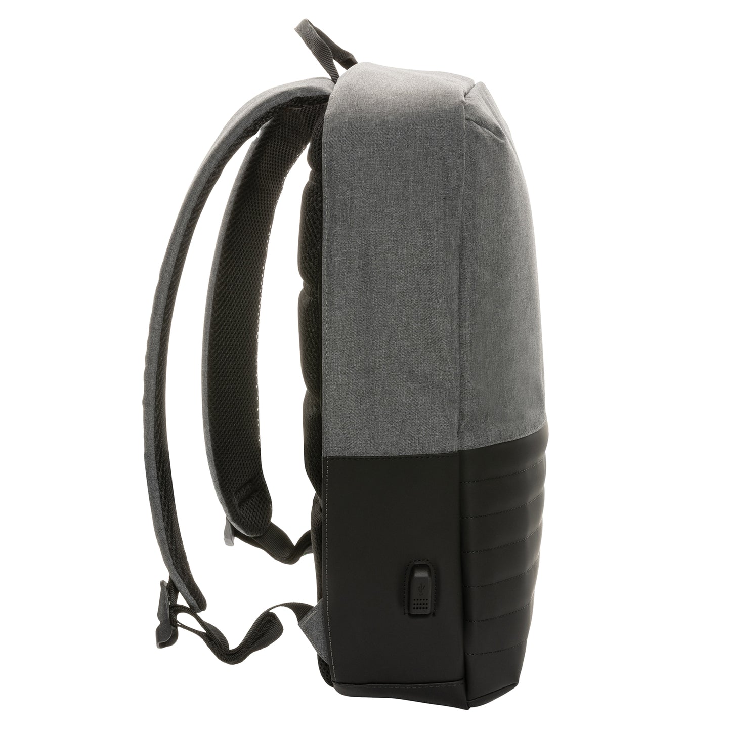 Grey - Side - Swiss Peak Aware RFID Anti-Theft 11L Laptop Backpack