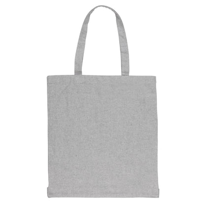Grey - Front - XD Collection Impact Recycled Cotton Aware Tote Bag