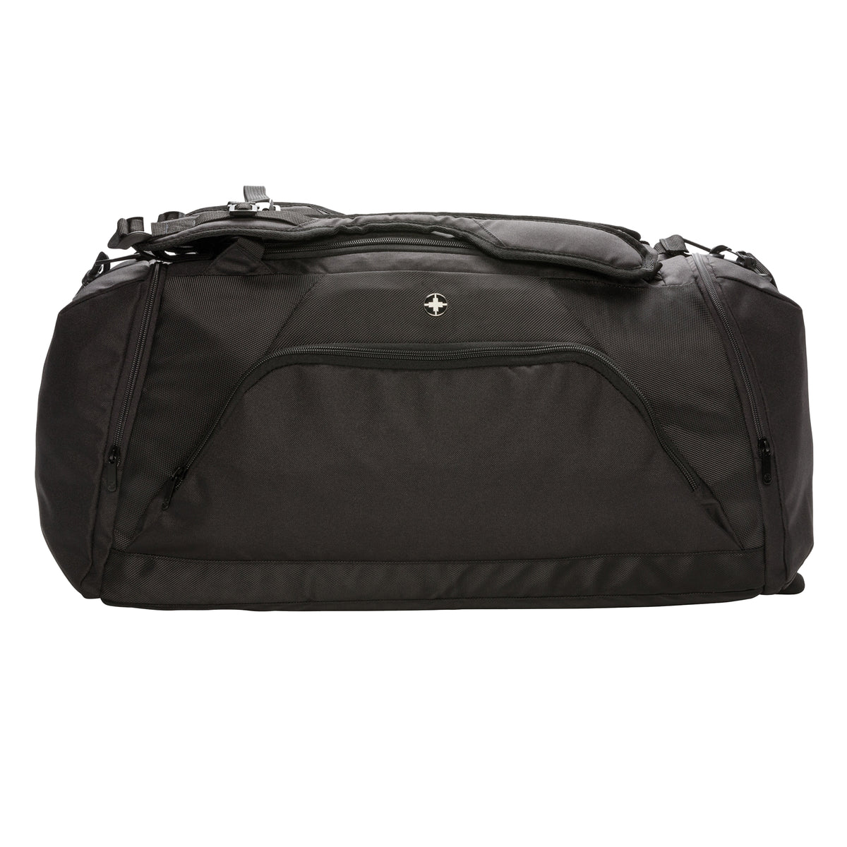 Black - Front - Swiss Peak RFID Sports 48L Backpack