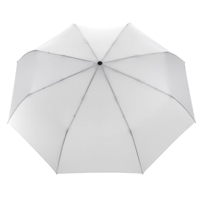 White - Back - XD Collection Impact Aware RPET Automatic Folding Umbrella