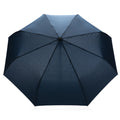 Navy - Back - XD Collection Impact Aware RPET Automatic Folding Umbrella