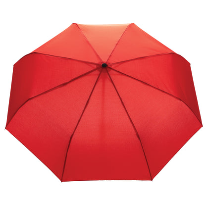 Red - Back - XD Collection Impact Aware RPET Automatic Folding Umbrella