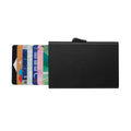 Black - Side - C-Secure Aluminium RFID Blocking Card Holder