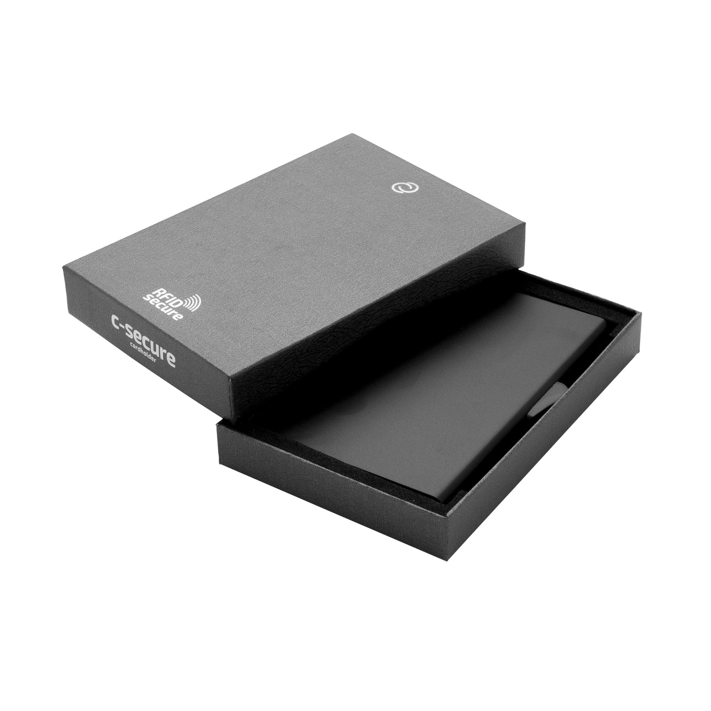 Black - Lifestyle - C-Secure Aluminium RFID Blocking Card Holder