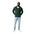 Forest Green - Side - Iqoniq Unisex Adult Abisko Recycled Cotton Full Zip Hoodie
