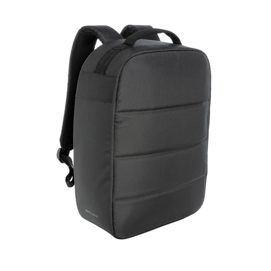 Black - Front - XD Xclusive Impact Aware RPET Anti-Theft Laptop Backpack