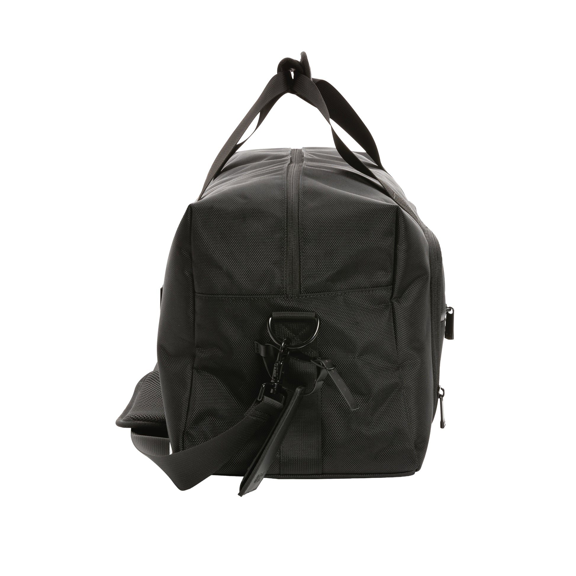 Black - Side - Swiss Peak RPET Aware Duffle Bag
