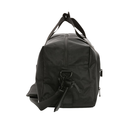 Black - Side - Swiss Peak RPET Aware Duffle Bag