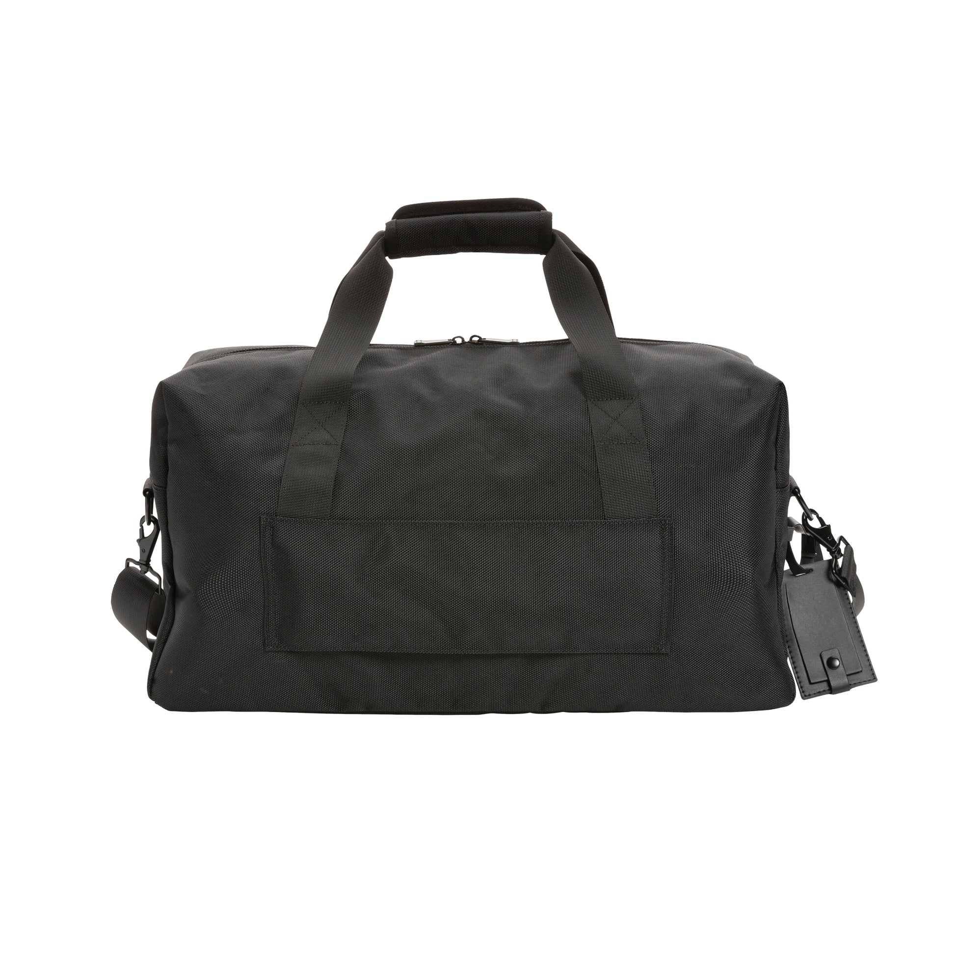 Black - Lifestyle - Swiss Peak RPET Aware Duffle Bag