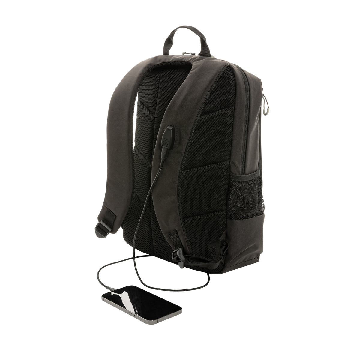 Black - Back - XD Xclusive Impact Aware Lima RFID Blocking 15L Backpack