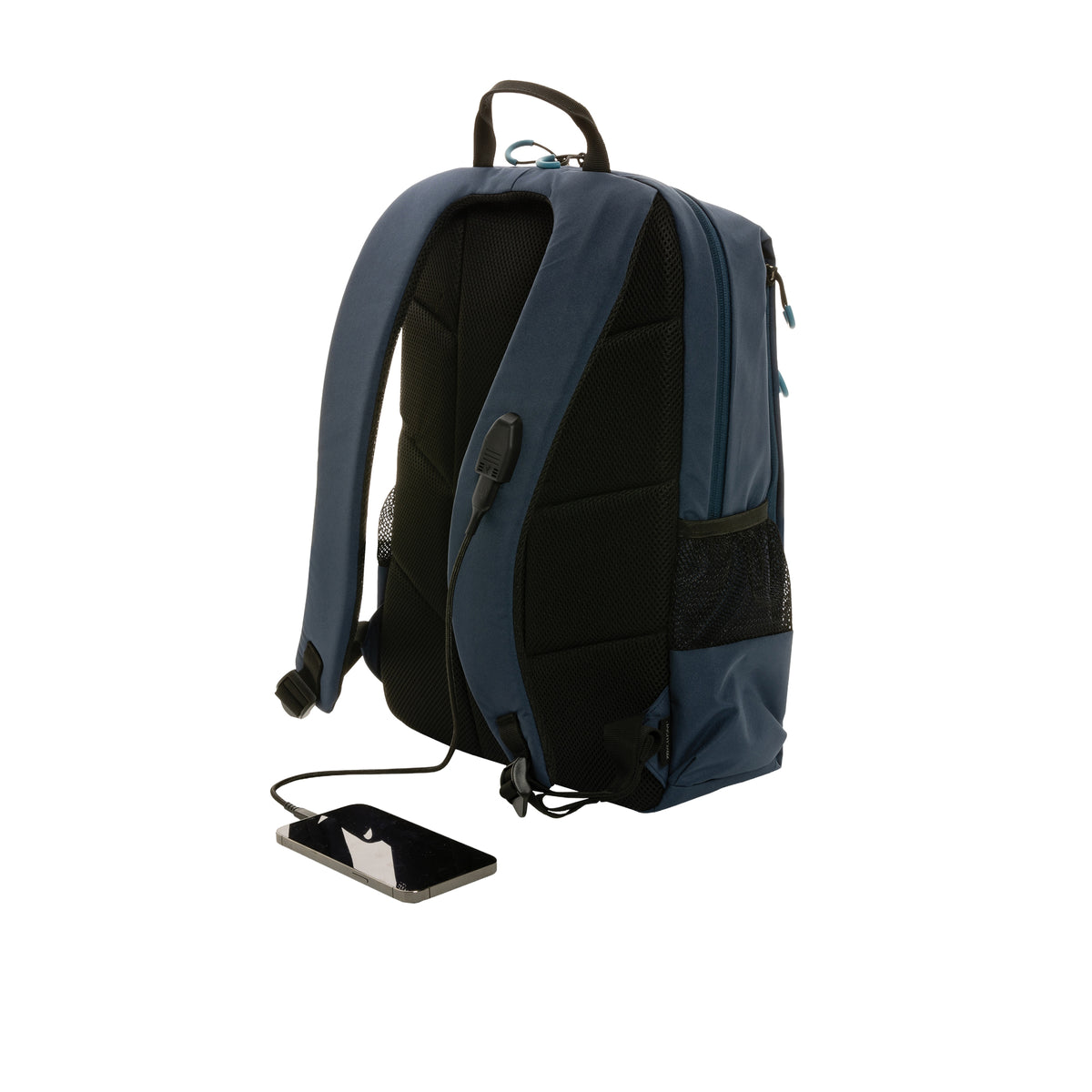 Navy - Back - XD Xclusive Impact Aware Lima RFID Blocking 15L Backpack