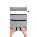 Grey - Side - XD Collection Dillon Foldable RPET Lightweight 20L Backpack