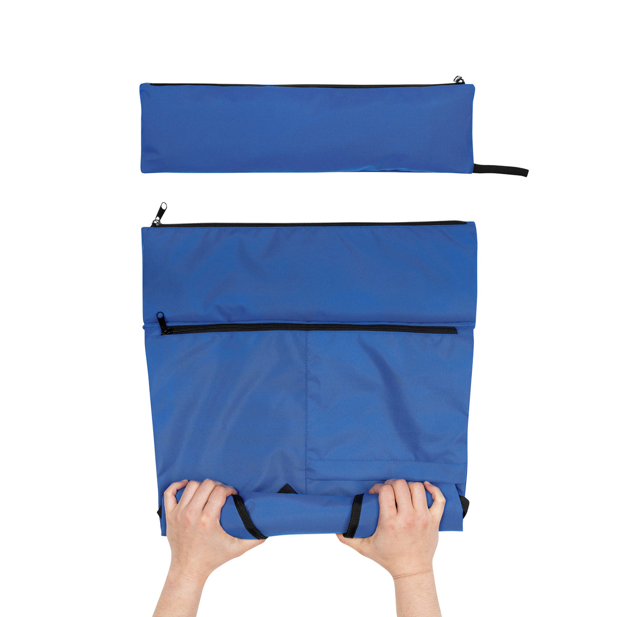 Royal Blue - Side - XD Collection Dillon Foldable RPET Lightweight 20L Backpack
