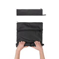 Black - Side - XD Collection Dillon Foldable RPET Lightweight 20L Backpack