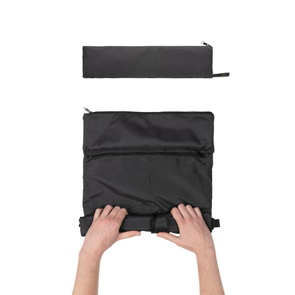 Black - Side - XD Collection Dillon Foldable RPET Lightweight 20L Backpack