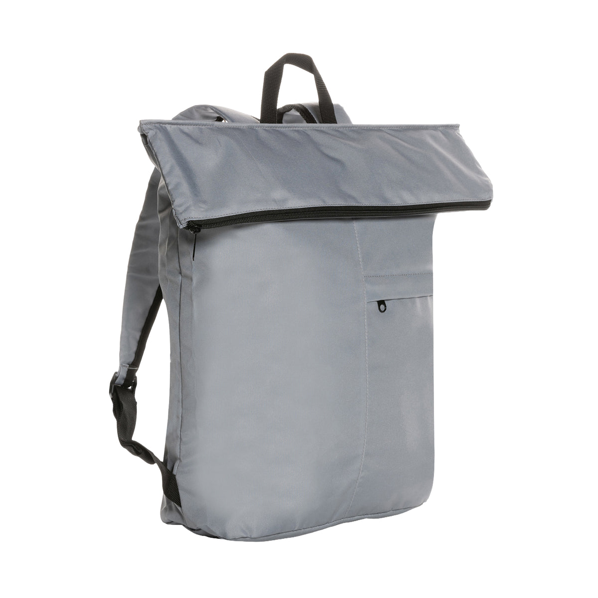 Grey - Front - XD Collection Dillon Foldable RPET Lightweight 20L Backpack