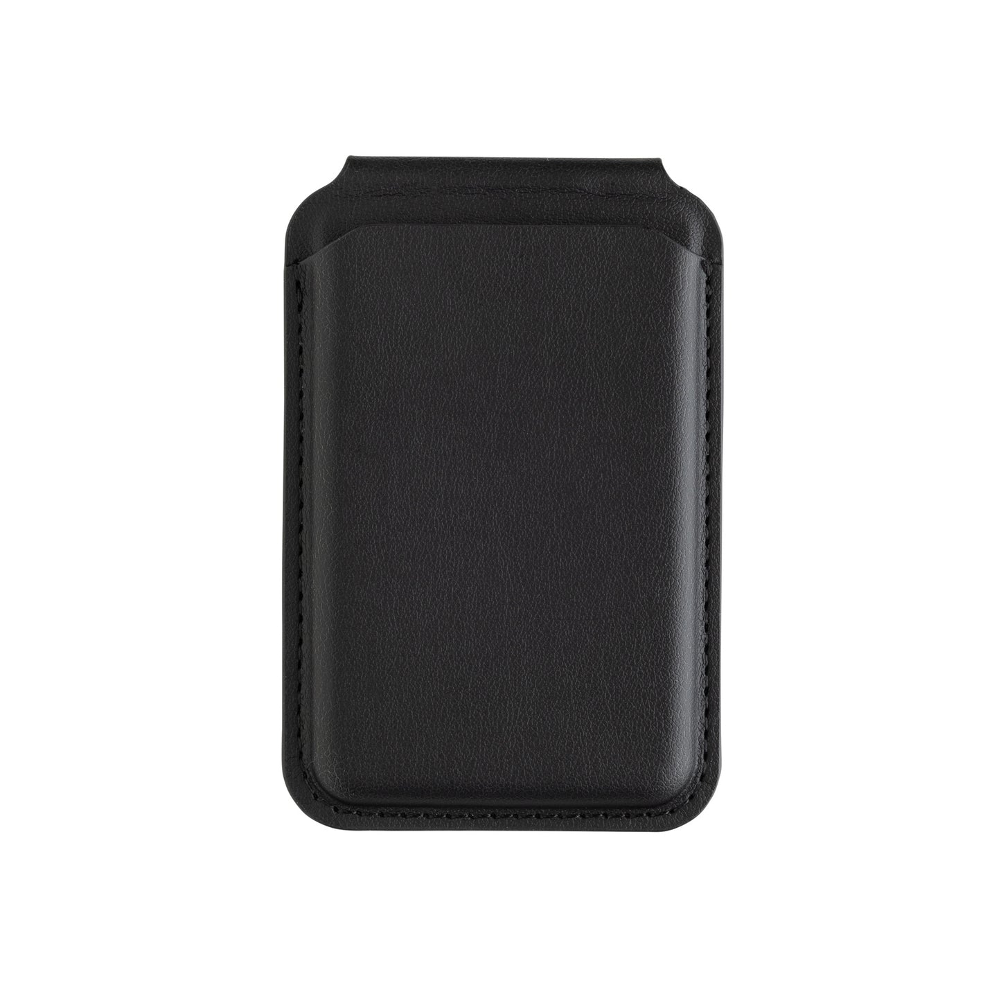 Black - Back - Swiss Peak Magnetic PU Recycled Phone Wallet