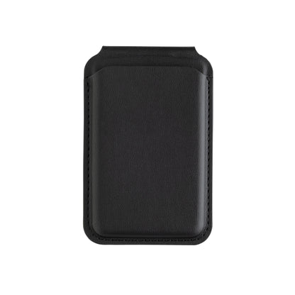 Black - Back - Swiss Peak Magnetic PU Recycled Phone Wallet