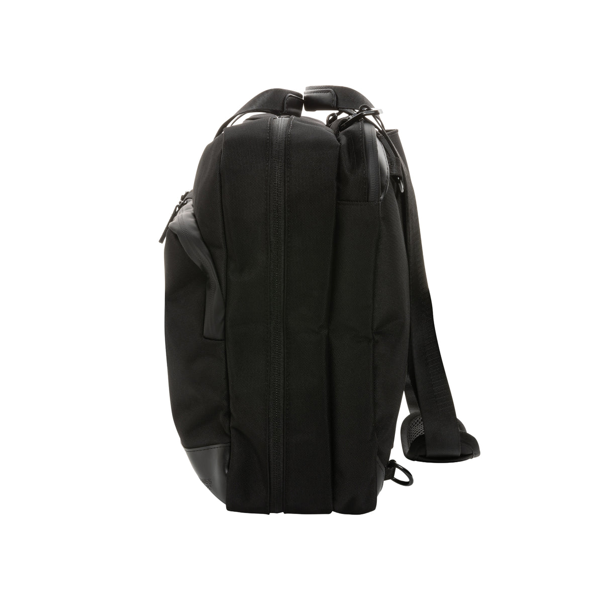 Black - Side - Swiss Peak Executive 2 in 1 Aware Laptop Backpack
