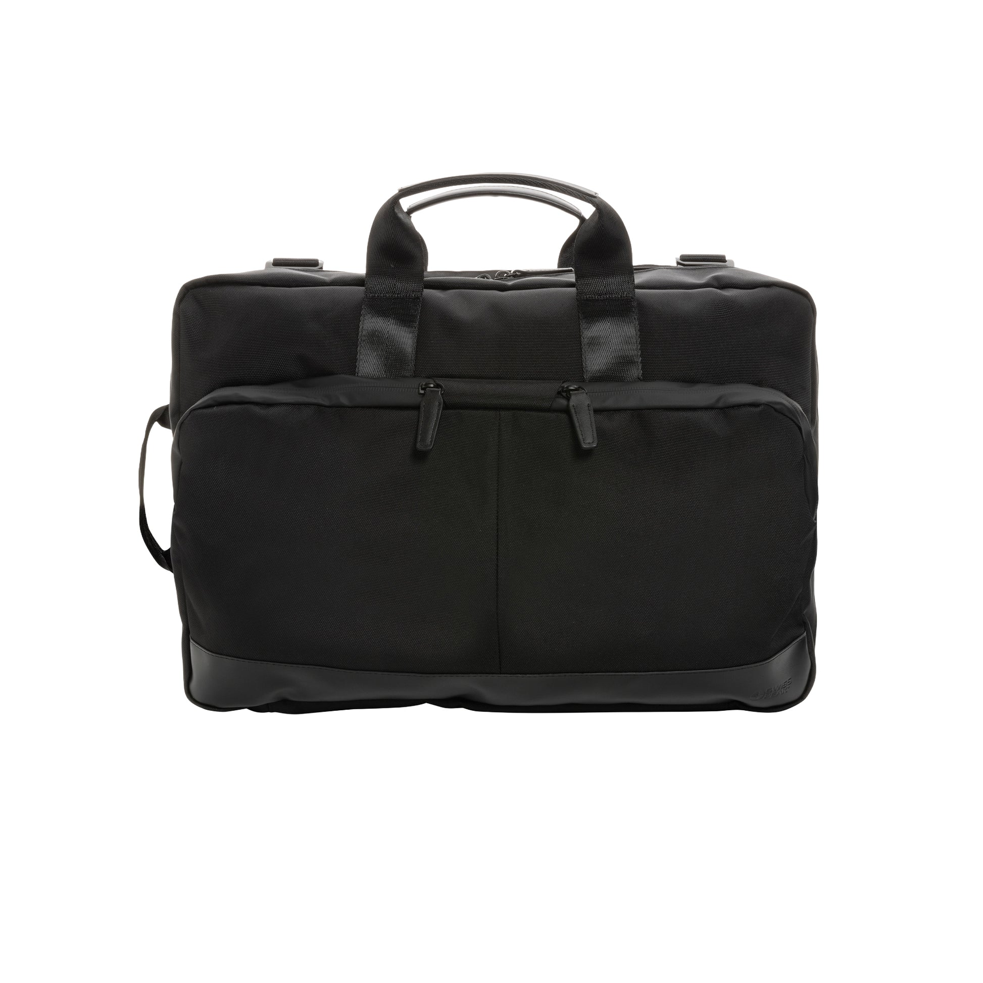 Black - Close up - Swiss Peak Executive 2 in 1 Aware Laptop Backpack