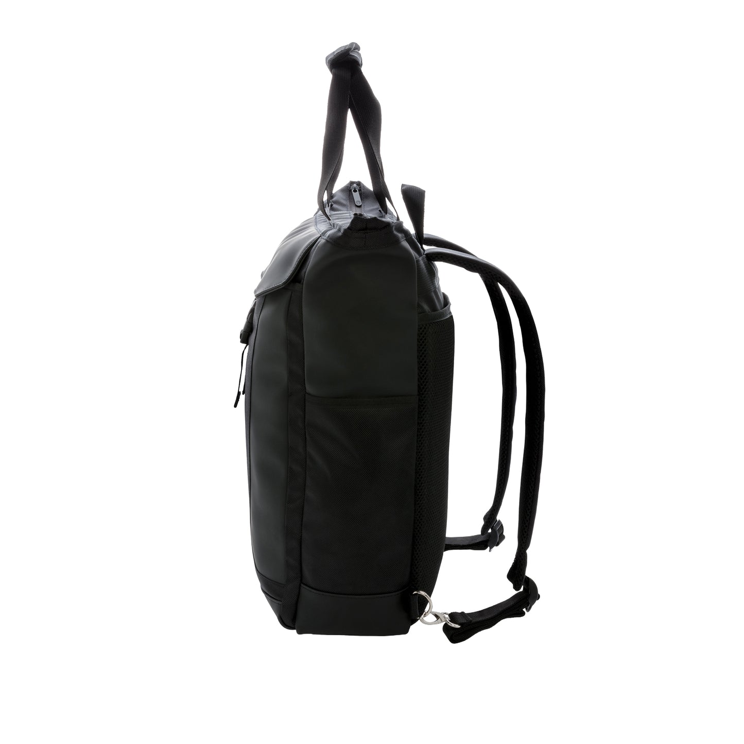 Black - Side - Swiss Peak RFID Laptop Bag