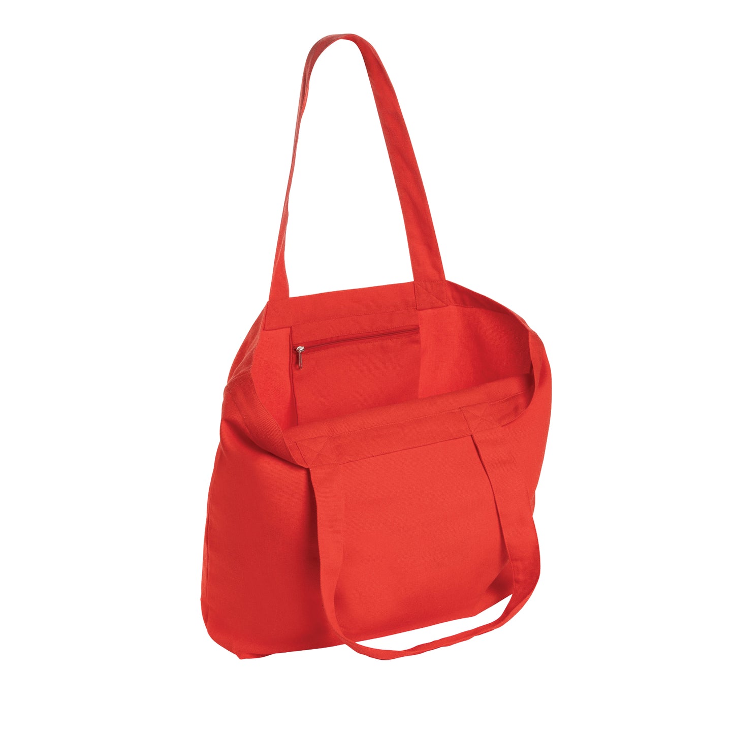 Luscious Red - Back - XD Collection Impact Recycled Canvas Aware Tote Bag