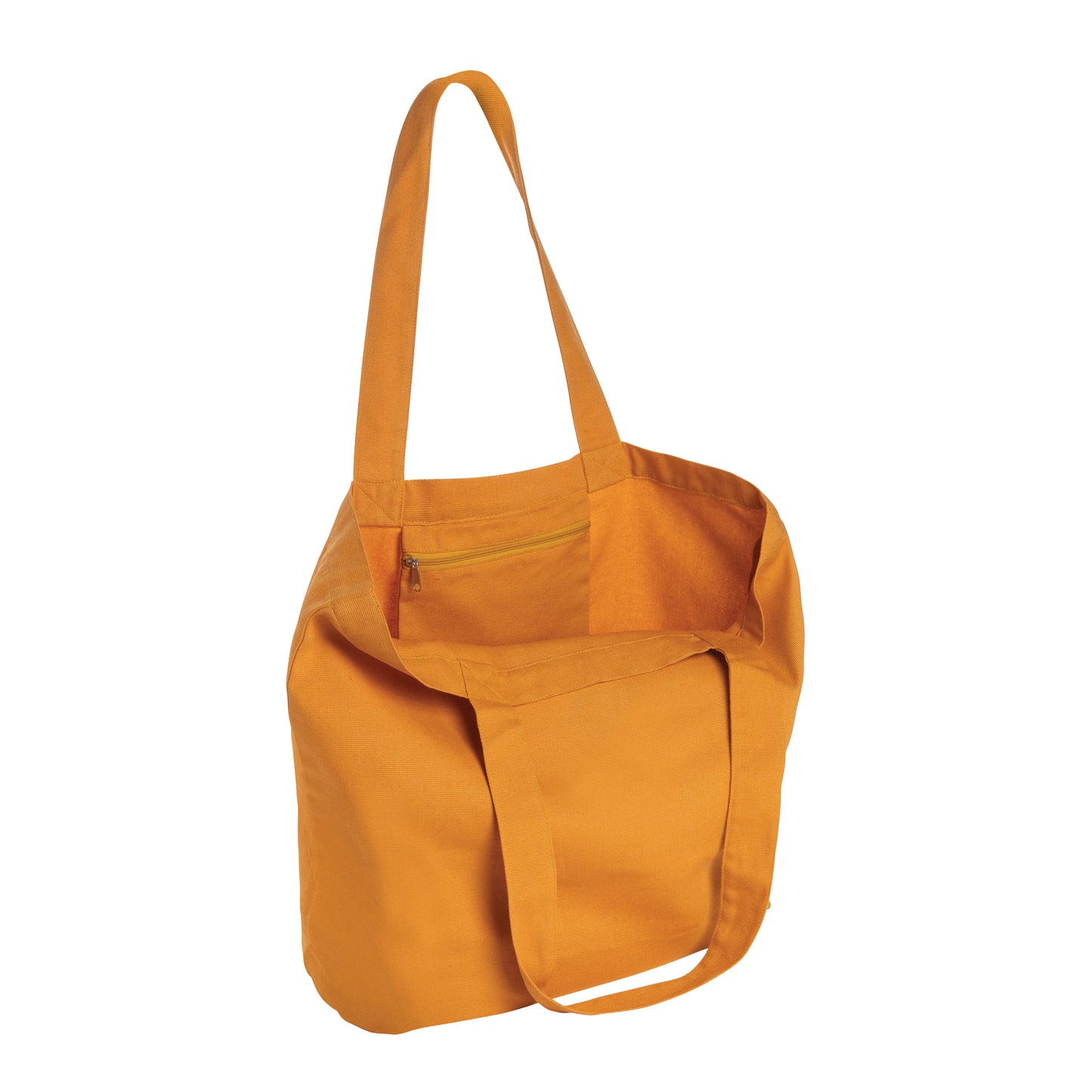 Sundial Orange - Back - XD Collection Impact Recycled Canvas Aware Tote Bag