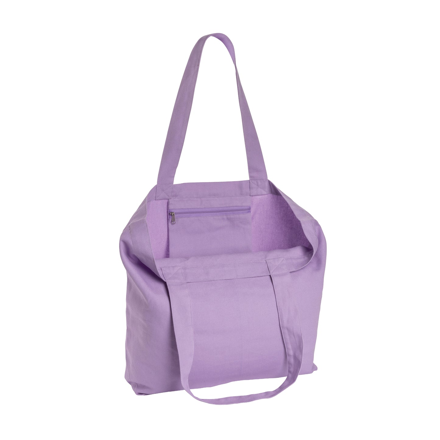 Lavender - Back - XD Collection Impact Recycled Canvas Aware Tote Bag