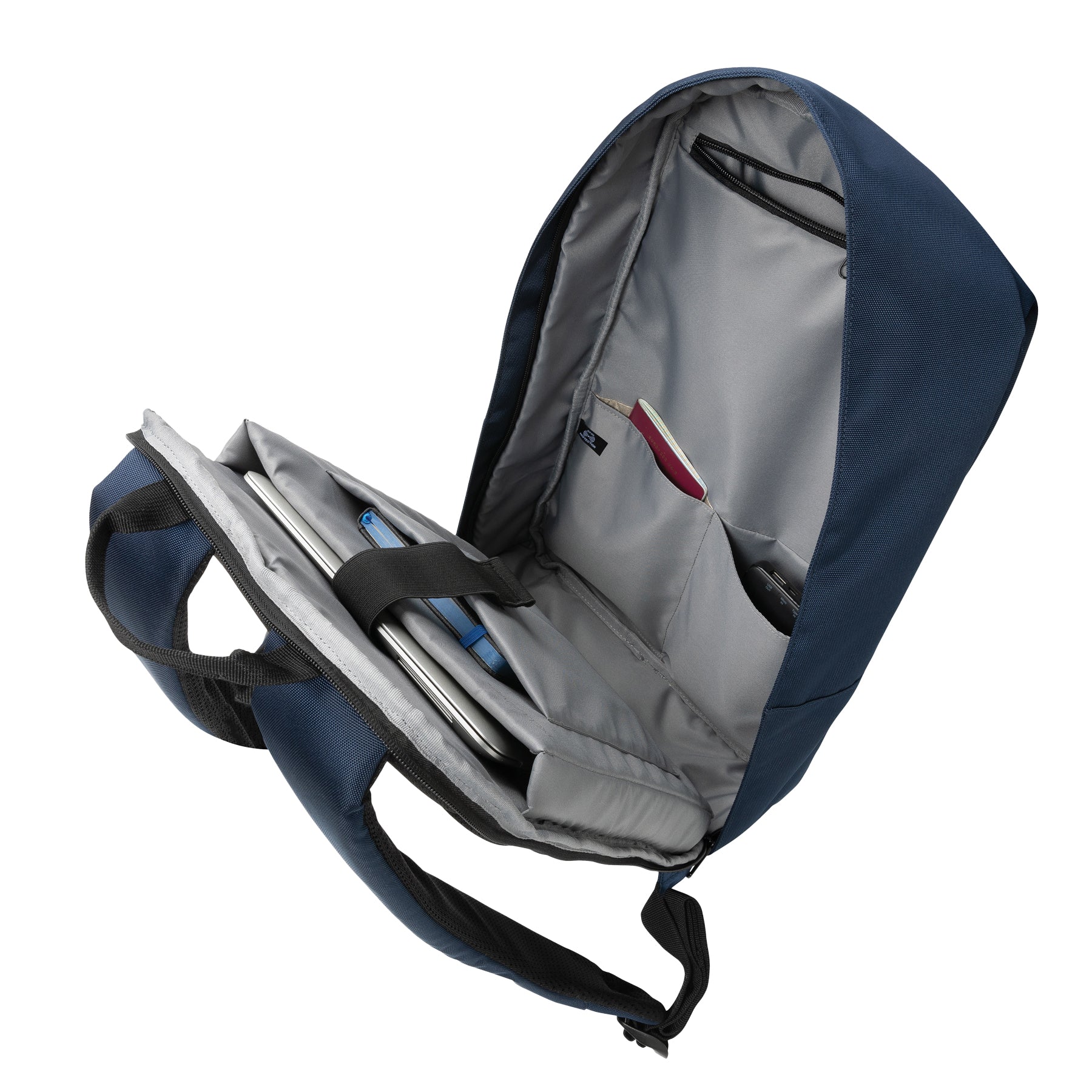 Navy - Side - XD Xclusive Impact Aware 13L Laptop Backpack
