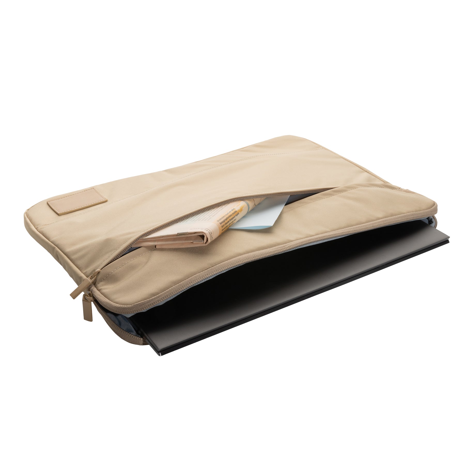 Beige - Side - XD Collection Impact Aware Laptop Sleeve