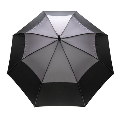 Anthracite - Back - XD Collection Impact Aware RPET Automatic Stormproof Stick Umbrella
