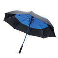 Blue - Front - XD Collection Impact Aware RPET Automatic Stormproof Stick Umbrella